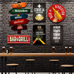 KIT 6 PLACAS BEBIDAS 32 - comprar online