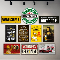 KIT 10 PLACAS BEBIDAS