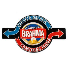 PLACA RECORTE BRAHMA CHOPP 38x22 cm