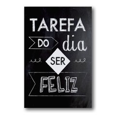 PLACA TAREFA DO DIA