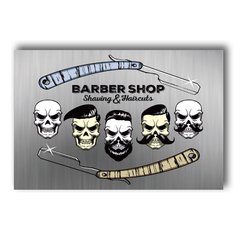PLACA BARBER SHOP STYLE