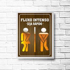 PLACA FLUXO INTENSO, SEJA RÁPIDO na internet