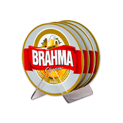 PORTA COPOS BRAHMA 4 PEÇAS + SUPORTE - comprar online