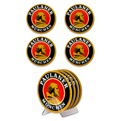PORTA COPOS PAULANER 4 PEÇAS + SUPORTE