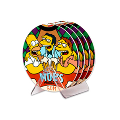 PORTA COPOS SIMPSONS 4 PEÇAS + SUPORTE - comprar online