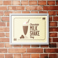 PLACA MILK SHAKE DAY - comprar online