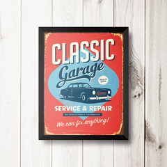 PLACA CLASSIC GARAGE na internet