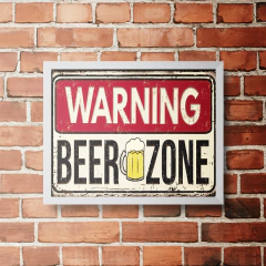 PLACA BEER ZONE na internet