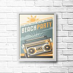 PLACA BEACH PARTY - comprar online