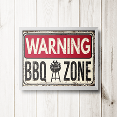 PLACA BBQ ZONE - comprar online