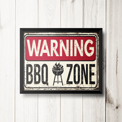 PLACA BBQ ZONE na internet