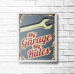 PLACA MY GARAGE - comprar online