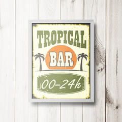 PLACA TROPICAL BAR - comprar online