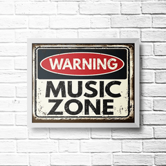 PLACA MUSIC ZONE - comprar online