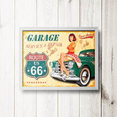 PLACA GARAGE PIN UP - comprar online