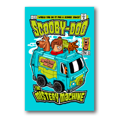 PLACA ILUSTRAÇÃO SCOOBY DOO FUNKO