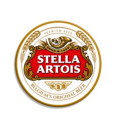 PLACA STELLA ARTOIS MDF 30 CM