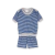 Pijama bebé rayado azul