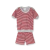 Pijama bebé rayado rojo