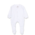 Enterito con pie plush blanco