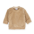 Buzo coral fleece camel doble broche