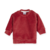 Buzo coral fleece carmesí doble broche
