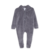 Mono coral fleece con capucha gris topo