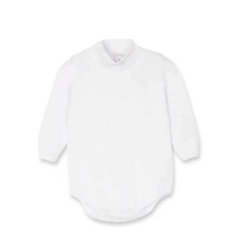 Body media polera desagujado blanco