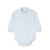 Body media polera desagujado celeste