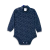 Body media polera marino estampado hojas mini
