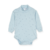 Body media polera celeste estampado lunares