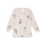 Remera manga larga salmón estampado oso ciclista