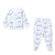 Conjunto batita y ranita blanco estampado oso montaña