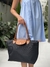 Tote Posh Medium Panamá Negro & Caramelo en internet