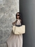 Tote Posh Medium Panamá & Negro - comprar online