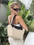 Tote Posh Small Panamá & Negro - Amber Stuart