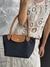 Tote Posh Small Panamá Negro & Caramelo - tienda online