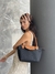 Tote Posh Small Panamá Negro & Caramelo - Amber Stuart