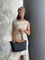 Tote Posh Small Panamá Negro & Caramelo - comprar online