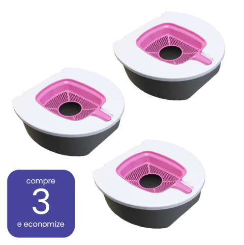 Kit 3 Gatoaletes - Banheiro para Gatos