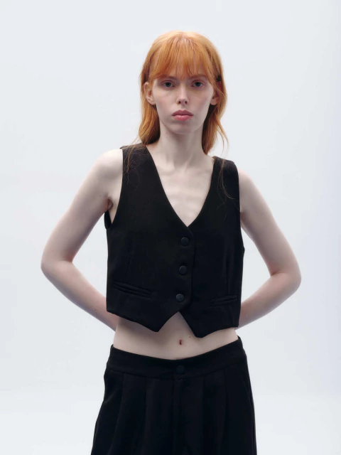 Chaleco Sara Negro - comprar online