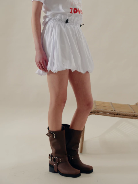 Pollera Italia Blanco - comprar online