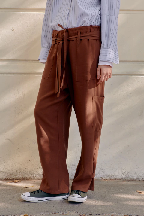 Pantalon Abundancia Chocolate - comprar online
