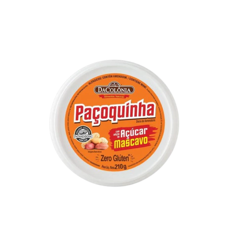 PAÇOCA ROLHA - AÇUCAR MASCAVO - DACOLONIA 210G