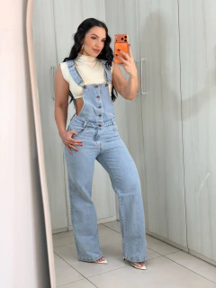 Jardineira Jeans claro REF 102026 na internet