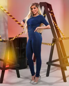 Macacão Jeans Ref 236996