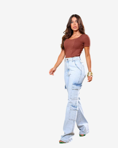 Calça Wide Leg Ref 902025 - comprar online