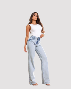 Calça Wide Leg Ref 862025 - Preta Madá Jeans