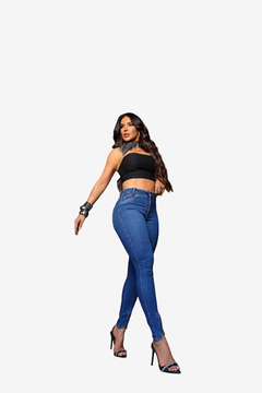 Calça Cintura Alta 54965 - Preta Madá Jeans