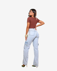 Calça Wide Leg Ref 902025 - Preta Madá Jeans